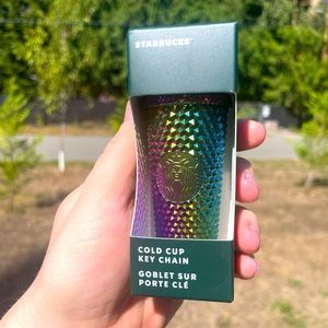 COPY - Starbucks oil slick Tumbler Keychain fall Halloween 2023